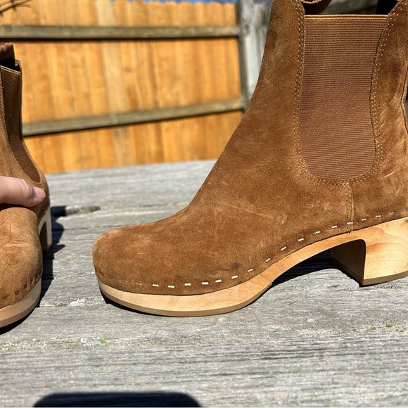 Loeffler Randall Women's Anabelle Clog Boot 5 Cacao Brown Ankle Boots - Picture 5 of 12